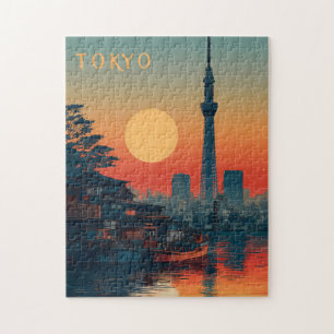 Tokyo Japan vintage Jigsaw Puzzle