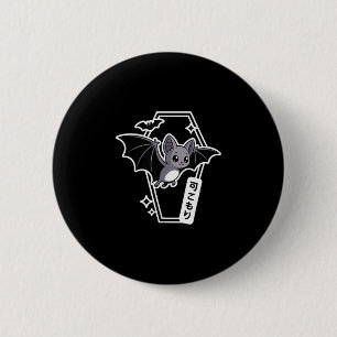 Tokyo Kawaii Bat - Creepy Cute Coffin Pastel Goth 6 Cm Round Badge