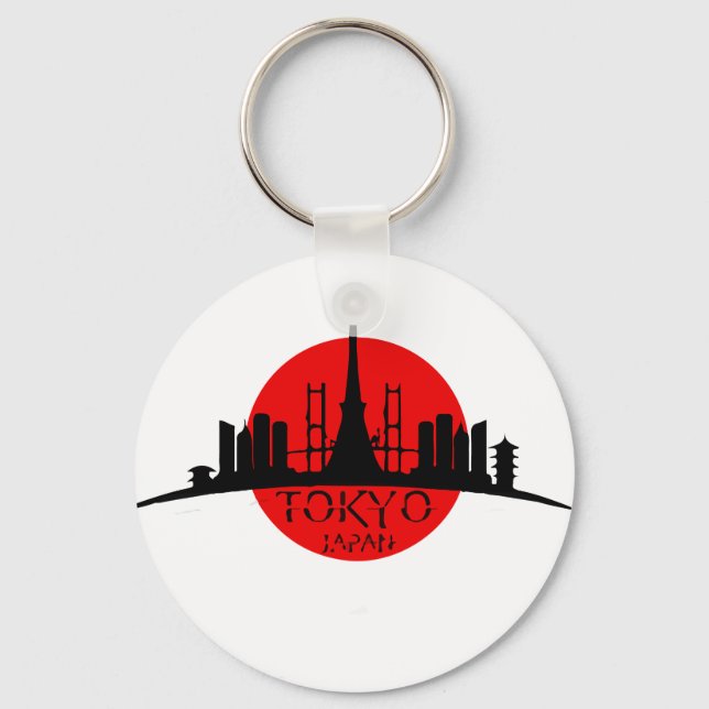 Tokyo Landmark Key Ring (Front)
