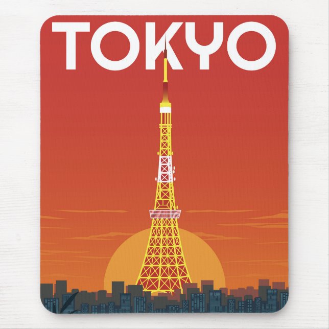 Tokyo Landmark  Mouse Pad (Front)
