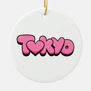 Tokyo Love Ceramic Tree Decoration