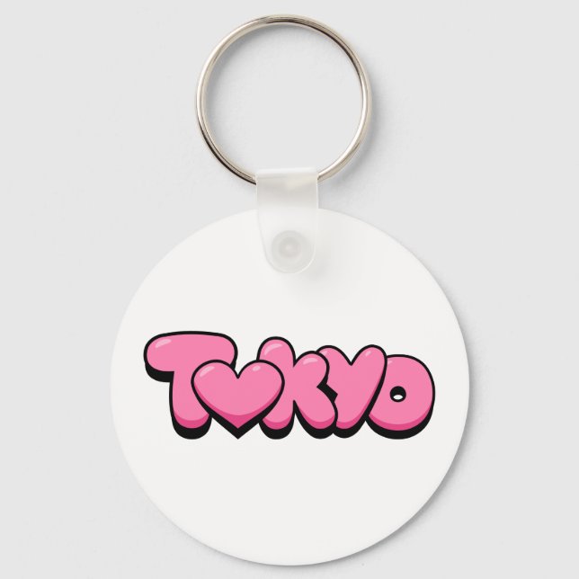 Tokyo Love Key Ring (Front)