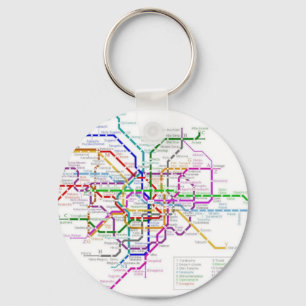 Tokyo Metro Map Key Ring