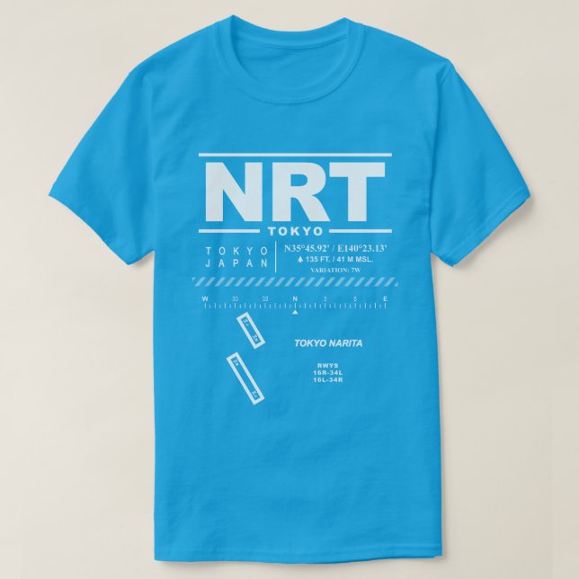 Tokyo Narita International Airport NRT T-Shirt (Design Front)