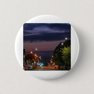 Tokyo night view 6 cm round badge