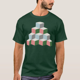 Tokyo Pastels Abstract Geometric Pattern T-Shirt