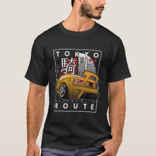 Tokyo Route Drag Racing Japanese Import Car Car Gu T-Shirt