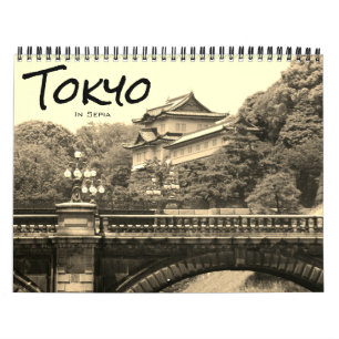 tokyo sepia 2026 calendar