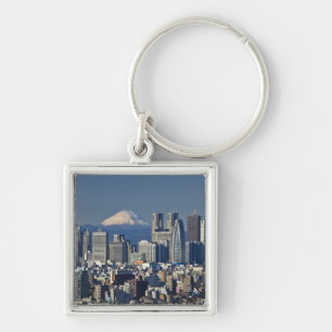Tokyo, Shinjuku District Skyline, Mount Fuji, Key Ring