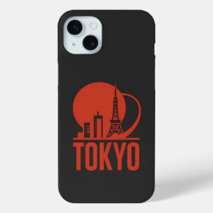 Tokyo Skyline Circle Design iPhone 15 Mini Case