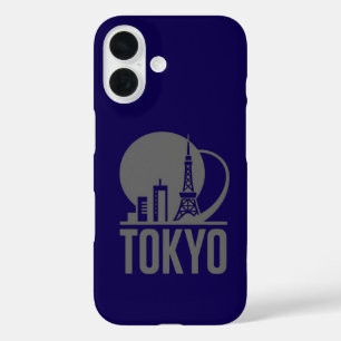 Tokyo Skyline Circle Design iPhone 16 Case