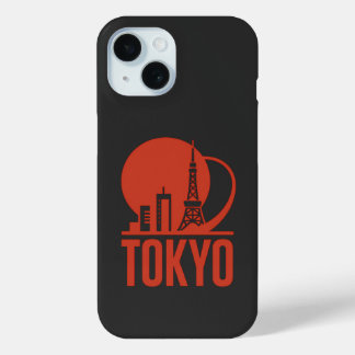 Tokyo Skyline Circle Design iPhone 15 Case