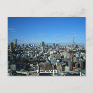 Tokyo skyline postcard