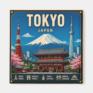🧲 Tokyo Skyline Vacation Memory Japan 🗼 Magnet