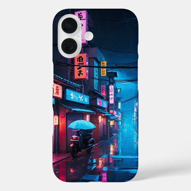 Tokyo Street At Night LoFi Art  Case-Mate iPhone Case (Back)