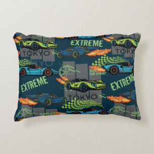 Tokyo Street Racing Pattern Decorative Cushion