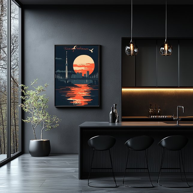 Tokyo Sunset - Urban Skyline Silhouettes Poster (Creator Uploaded)