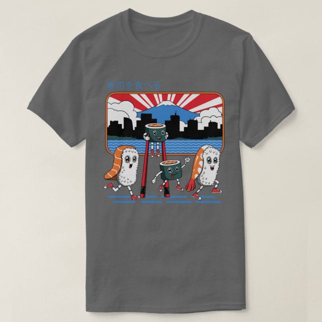 Tokyo Sushi Run  T-Shirt (Design Front)