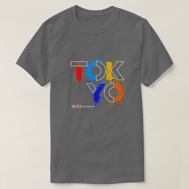 Tokyo The Rising Sun Premium  Copy  T-Shirt (Design Front)