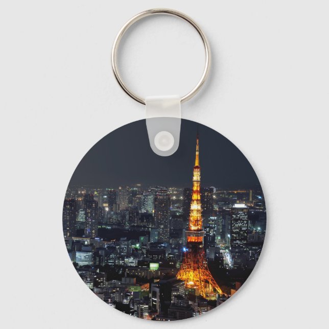 Tokyo Tower by Night :: Key Ring (Front)