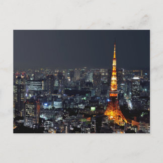 Tokyo Tower by Night :: Postcard
