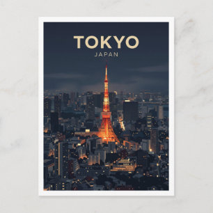 Tokyo Tower Japan Postcard