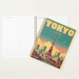 Tokyo Tower Japan travel vintage gifts  Planner