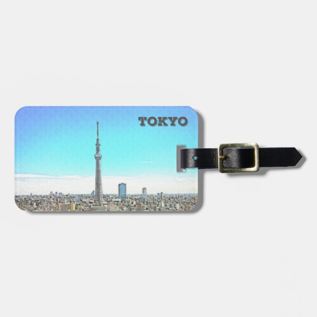 Tokyo Tower Luggage Tag (Front Horizontal)