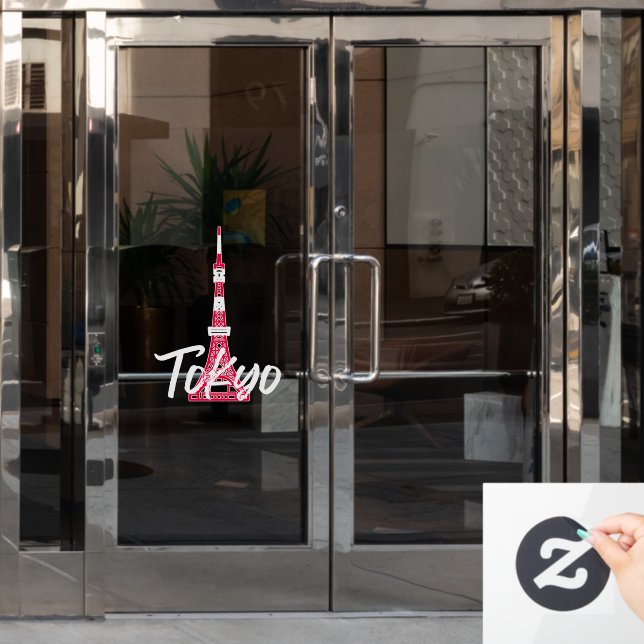 Tokyo Tower Sketch of Minato, Tokyo, Japan    (Office Door)