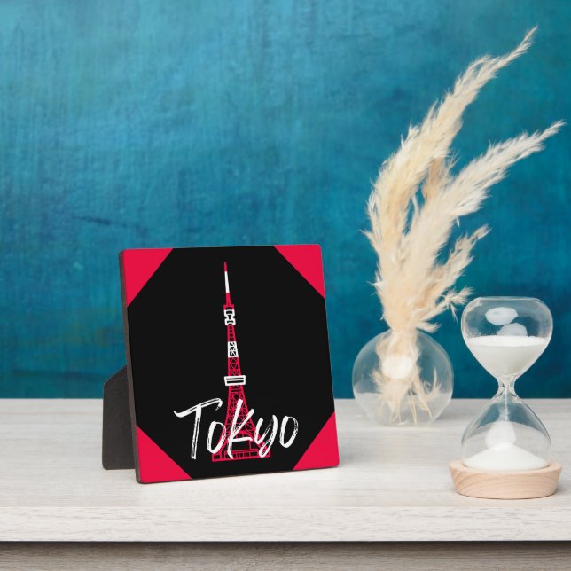 Tokyo Tower Sketch of Minato, Tokyo, Japan      Plaque (Insitu)