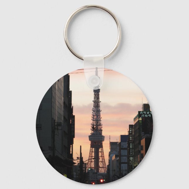 Tokyo Tower Sunrise 東京タワー日の出 Key Ring (Front)