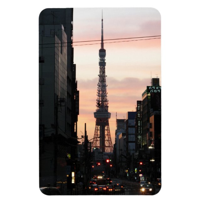 Tokyo Tower Sunrise 東京タワー日の出 Magnet (Vertical)