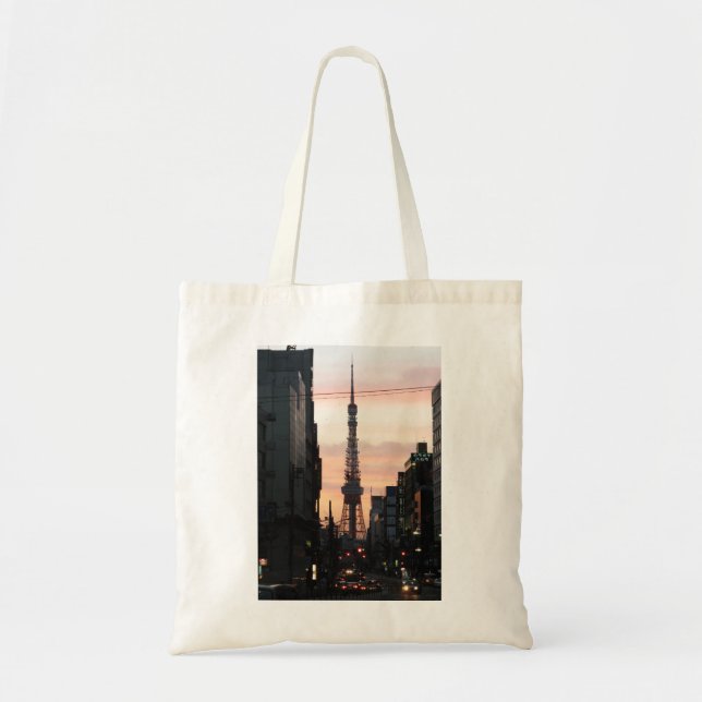 Tokyo Tower Sunrise 東京タワー日の出 Tote Bag (Front)