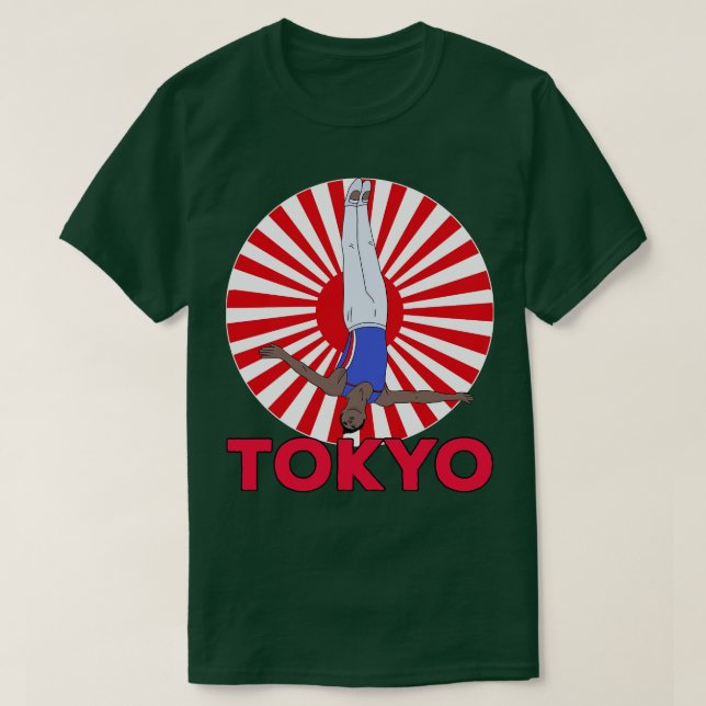 Tokyo Trampoline Gymnastics T-Shirt (Design Front)