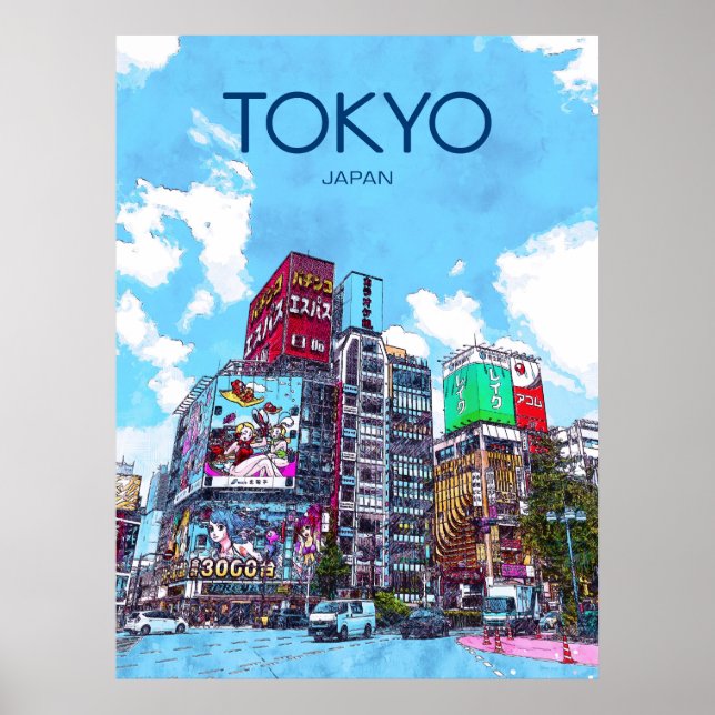 Tokyo Travel Poster (Front)