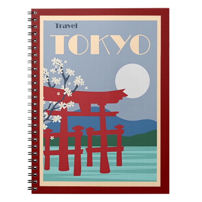 Tokyo Travel Poster Notebook (Front)