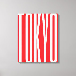 TOKYO Typography Cool design Minimalist Urban art Canvas Print