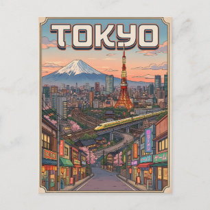 Tokyo Vintage Anime Travel Postcard