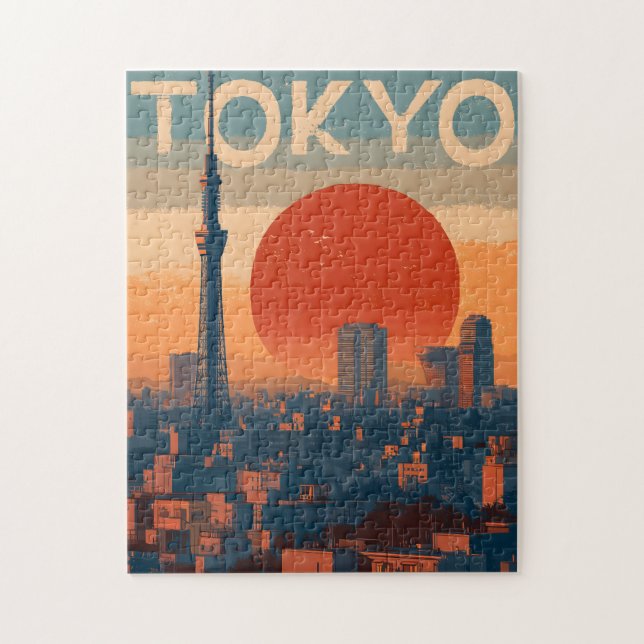 Tokyo vintage jigsaw puzzle (Vertical)