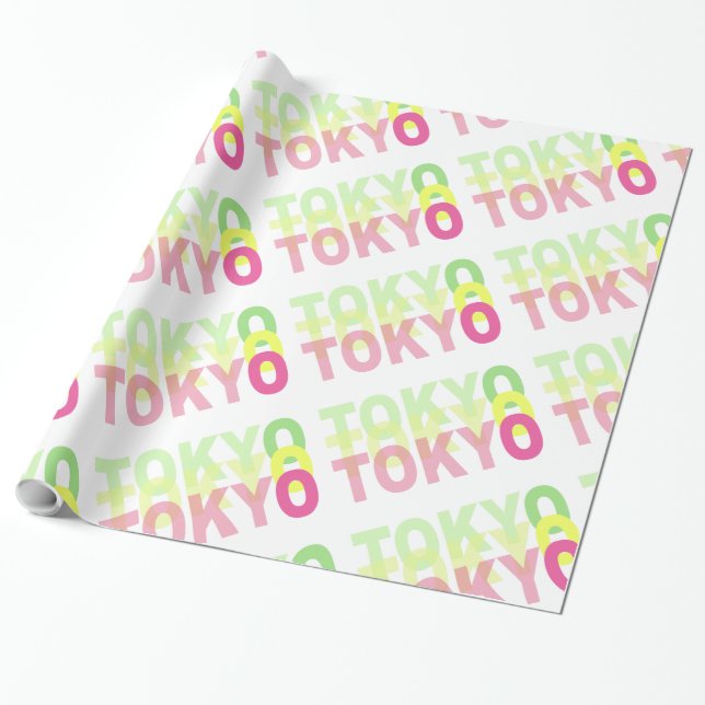 Tokyo Wrapping Paper (Unrolled)