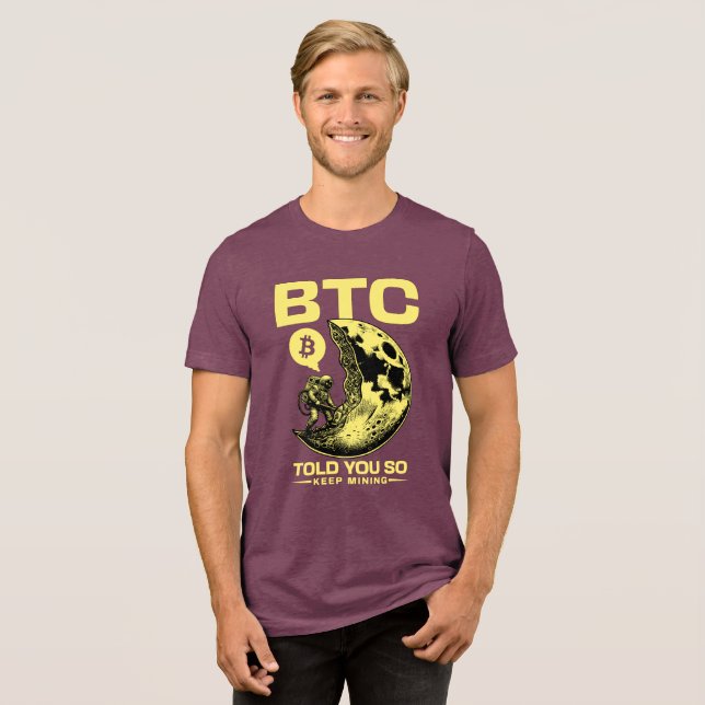"Told You So" Bitcoin OG Ultimate HODLer Flex Tri-Blend Shirt (Front Full)