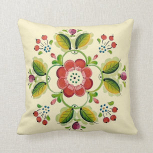Tole Rosette Pillow