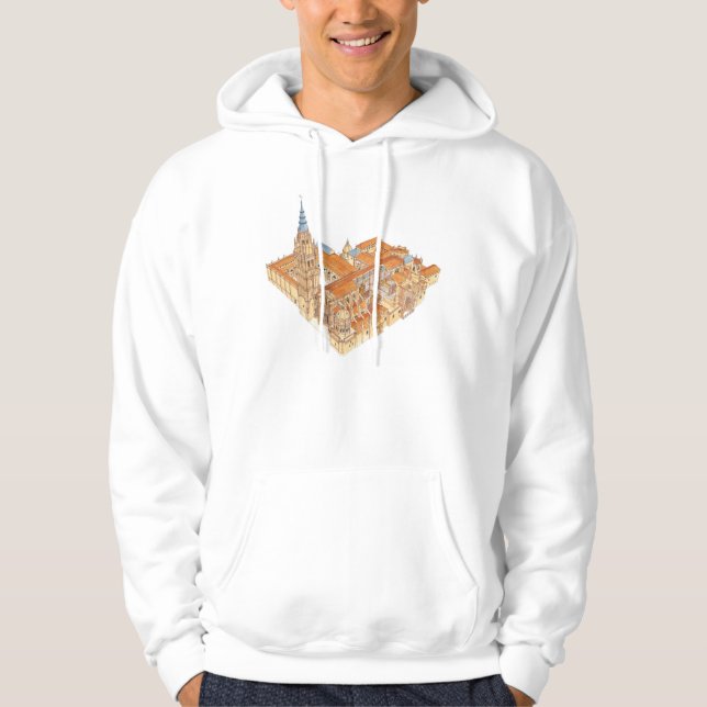 Toledo Cathedral. Spain Hoodie (Front)