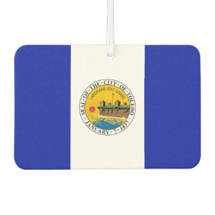 Toledo city flag car air freshener