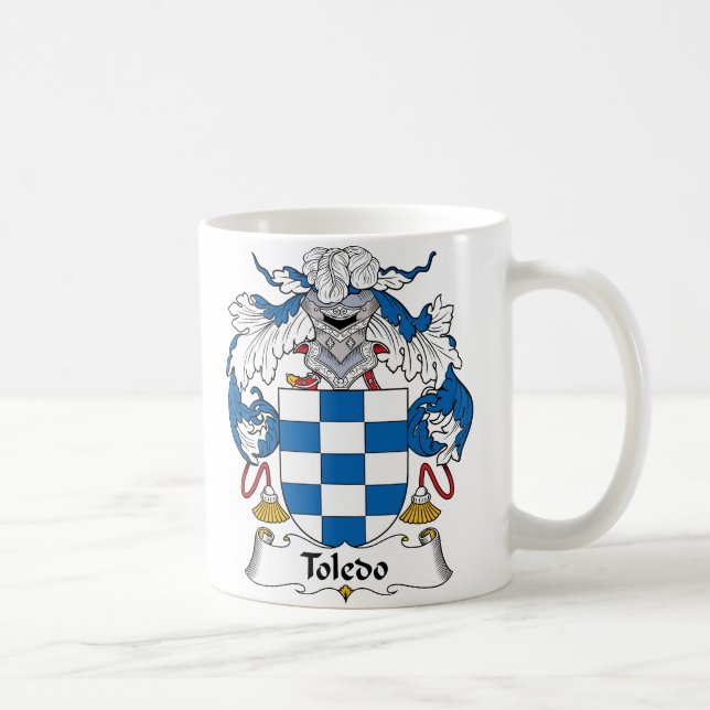 Toledo Family Crest Coffee Mug (Right)