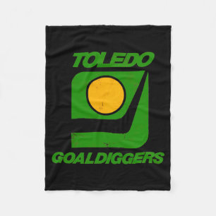 Toledo Goaldiggers 70s80s Hockey Team  Fleece Blanket