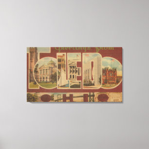 Toledo, OhioLarge Letter ScenesToledo, OH Canvas Print
