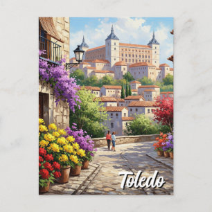 Toledo Spain Alcazar Travel Postcard