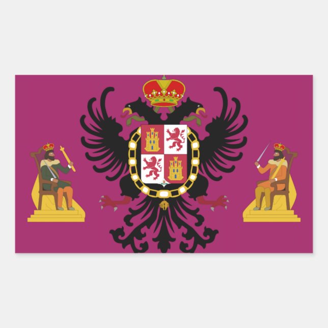 Toledo (Spain) Flag Rectangular Sticker (Front)