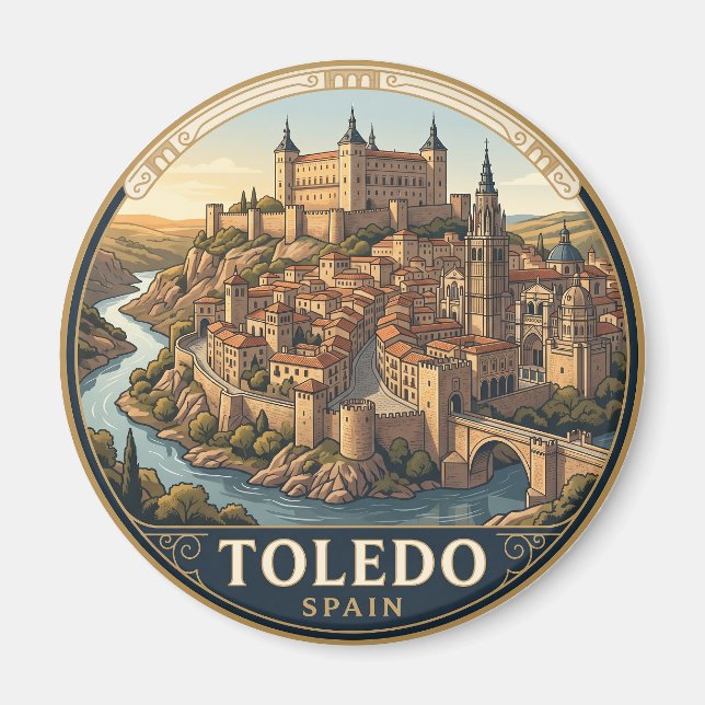 Toledo Spain Magnet (Front)